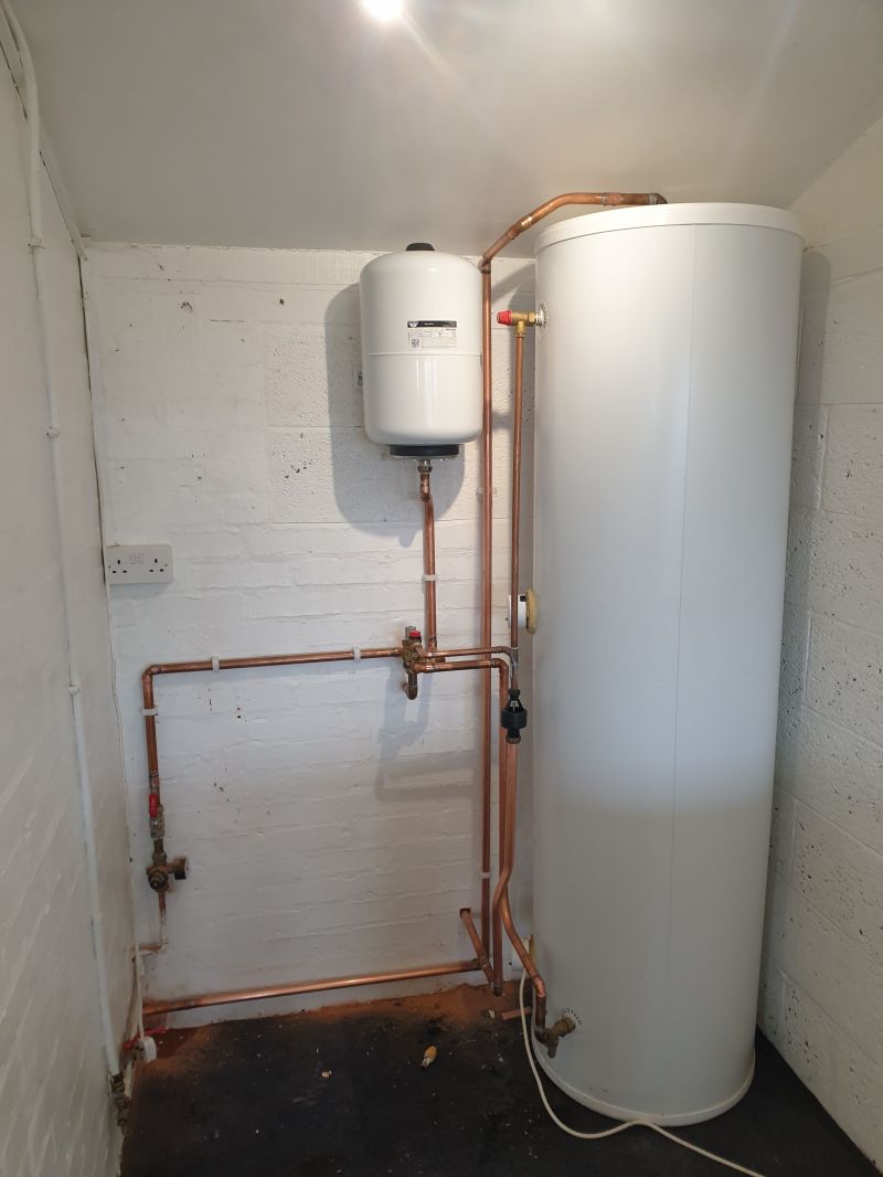 Unvented Hot water Cylinder.: Swipe To View More Images